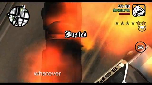 GTA: SA- Busted compilation with captions (6) смотреть онлайн