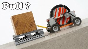 LEGO Pulling Challenge# безмоторный автомобиль с тяжелым лесом на склоне #Умное Лего
