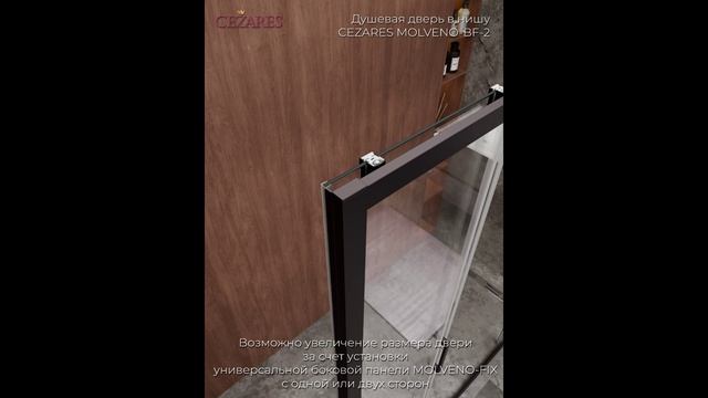 MOLVENO-BF-2-180-C-Cr-IV Душевая дверь
