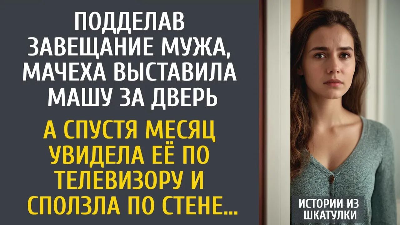 Истории из жизни Подделав завещание мужа, мачеха выставила Машу за дверь… А спустя месяц увидев её… смотреть онлайн