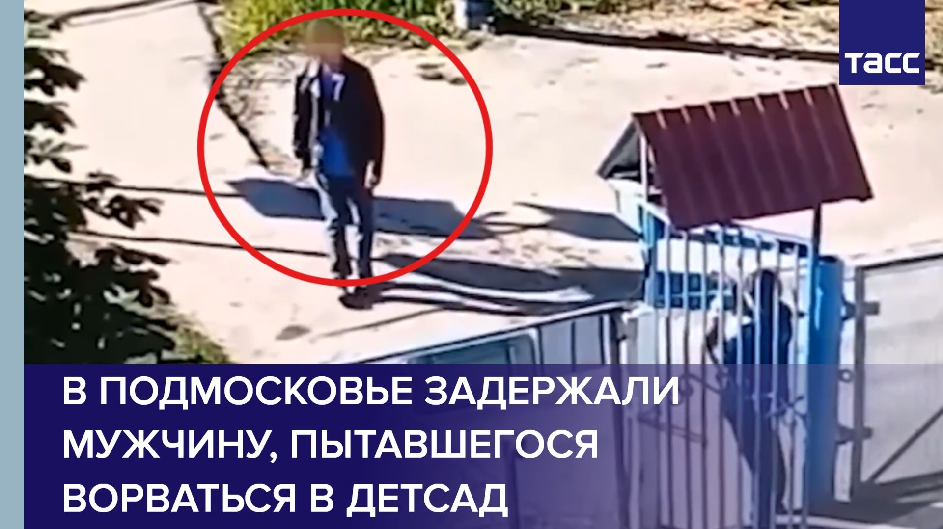 В Подмосковье задержали мужчину, пытавшегося ворваться в детсад