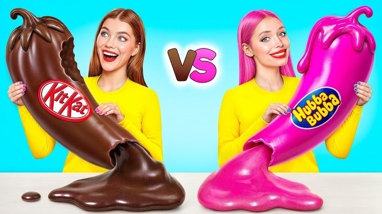 Жевательная Резинка vs Шоколадная Еда Челлендж # Смешные Кулинарные Войны от Multi DO Challenge