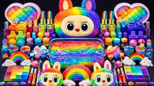 АСМР СЛАЙМ💗 ЛАБУБУ И СЛАЙМ 💗 КОСМЕТИКА И БЛЕСТКИ