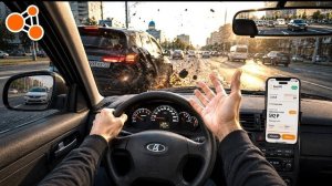 ТАКСУЮ НА ПРИОРЕ в BeamNG Drive !
