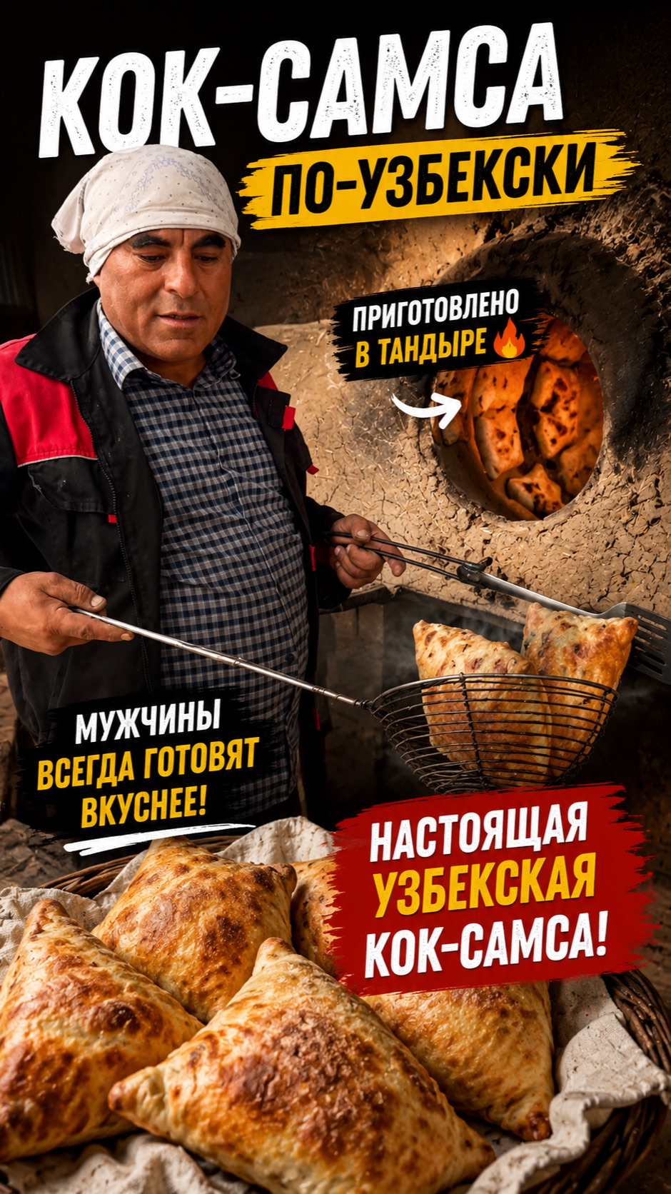 Кок-самса по-узбекски — приготовлена настоящим мастером!