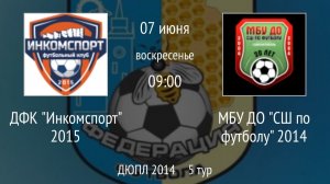 ДФК Инкомспорт 2015 vs МБУ ДО СШ по футболу 2014