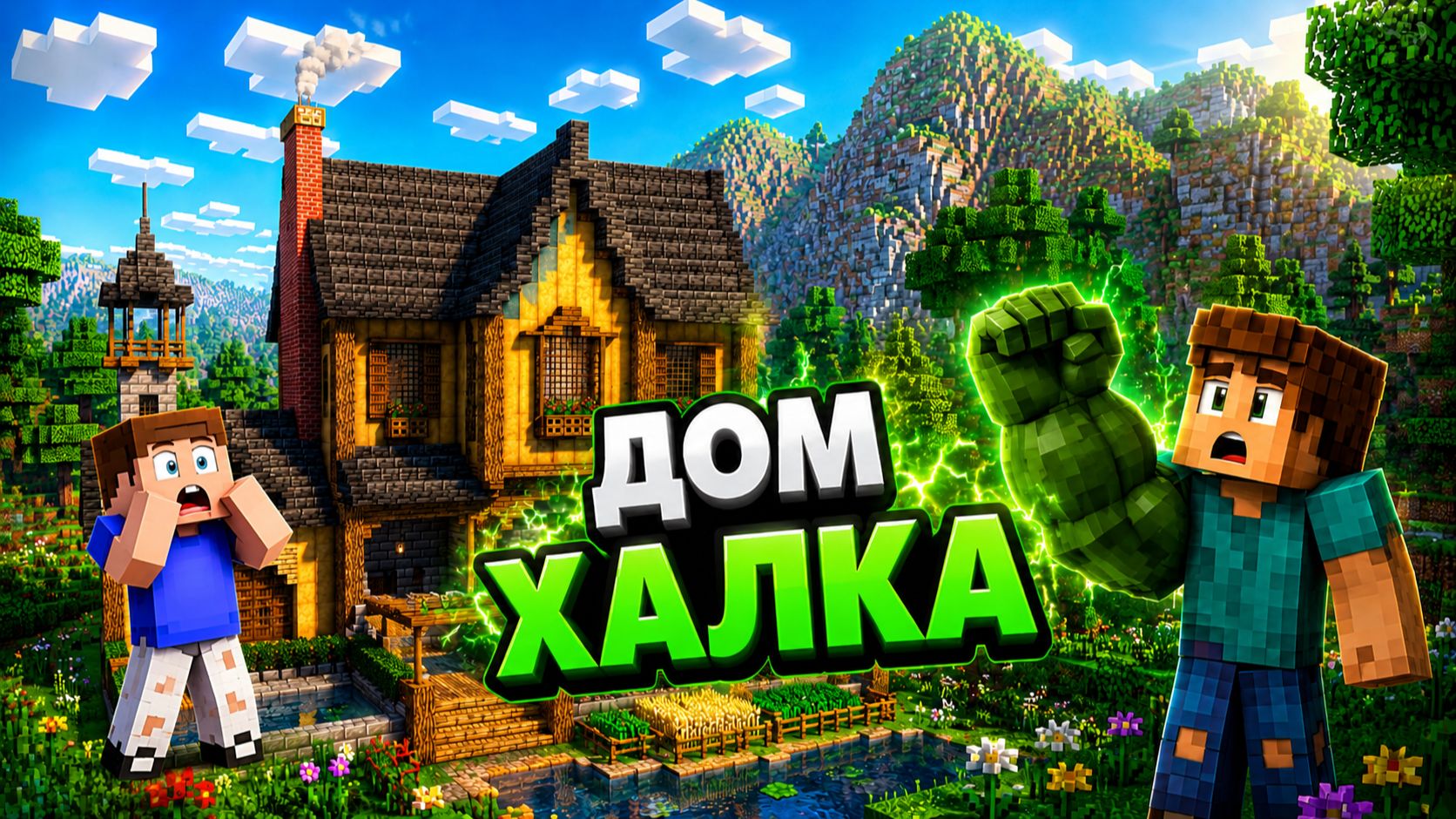 НАШЕЛ  ДОМ ХАЛКА |РЕЛАКС МАЙНКРАФТ