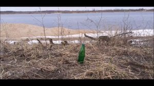 испытываю рогатку на пробиваемость о стекло часть 12