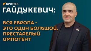Гайдукевич: вся Европа - это один большой, престарелый импотент
