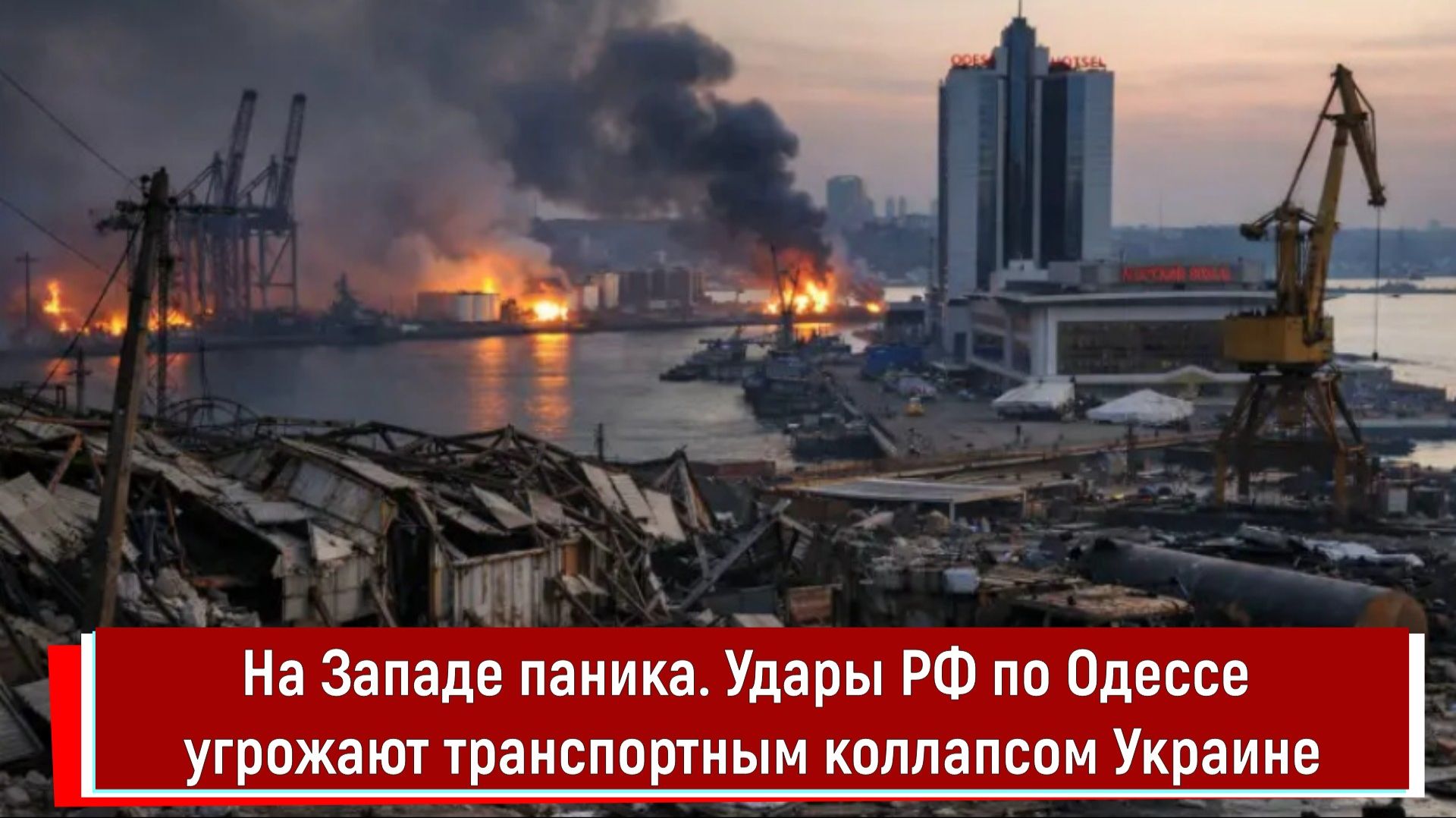На Западе паника. Удары РФ по Одессе угрожают транспортным коллапсом Украине смотреть онлайн
