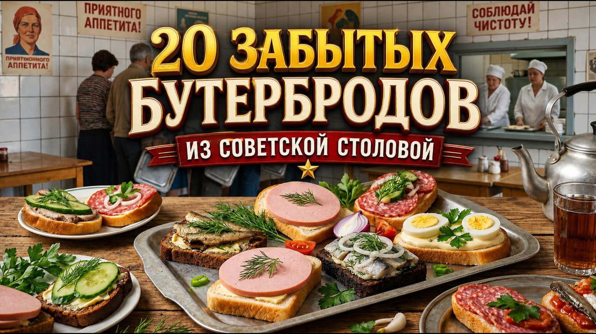 20 ЗАБЫТЫХ БУТЕРБРОДОВ ИЗ СОВЕТСКОЙ СТОЛОВОЙ! смотреть онлайн