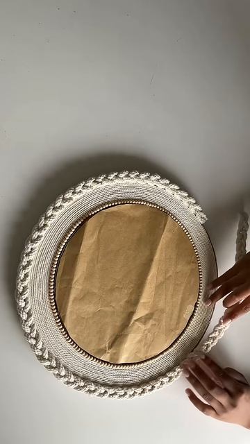декор. искусство. рукоделия.зеркало. макраме. craftidea!