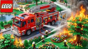 Как собрать МОЩНУЮ пожарную машину LEGO, которая спасет Парк Lego? / Lego Auto Tech