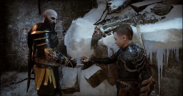 4 God of War Ragnarok - мидгард - пойти в лес за Атреем - дом Синдри