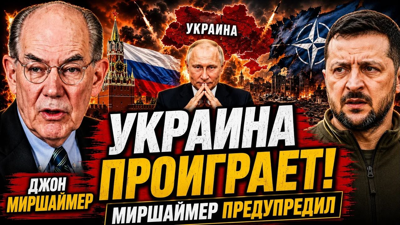 🔥 ДЖОН МИРШАЙМЕР УКРАИНА ПРОИГРАЕТ — И ЗАПАД ЭТО ПОНИМАЕТ! смотреть онлайн
