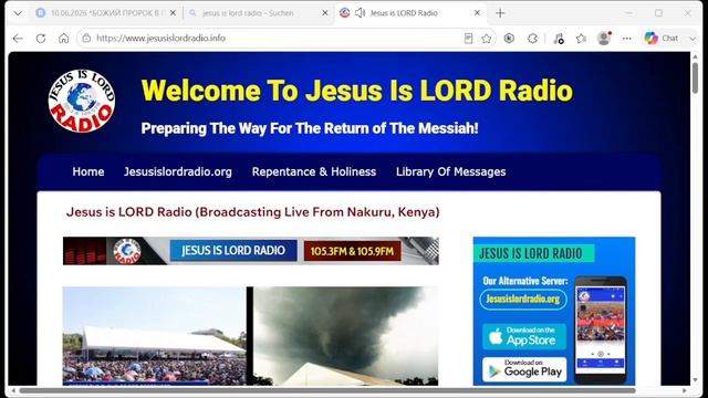 10.06.2026 *БОЖИЙ ПРОРОК В ПРЯМОМ ЭФИРЕ НА* WWW.JESUSISLORDRADIO.INFO смотреть онлайн