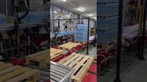 Роботизированный комплекс паллетизации РЕТ упаковок