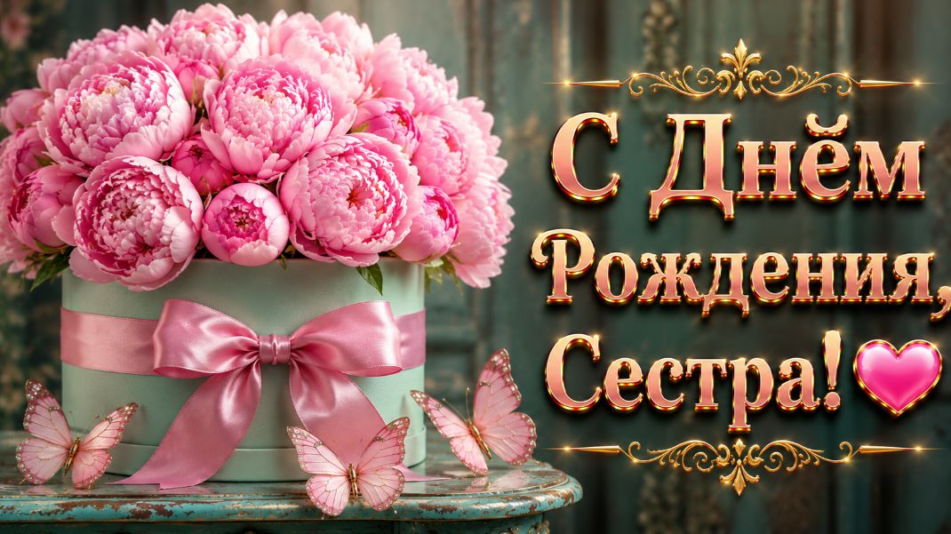 С Днём Рождения, Сестра 💖 Красивое Поздравление