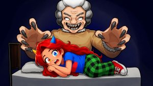 😱Я ДОЛЖНА СПАТЬ ЧТОБЫ СБЕЖАТЬ ОТ ЗЛОЙ БАБУШКИ