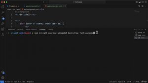 26 - Adding bootstrap and fontawesome