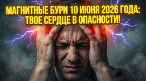 Магнитные бури 10 Июня 2026 года: почему сегодня раскалывается голова и как спасти свои сосуды