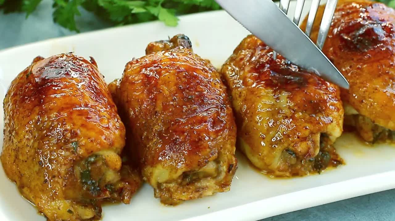 ВСЕГДА УДАЧНЫЙ вариант ГОРЯЧЕГО блюда! КУРИНЫЕ РУЛЕТИКИ. ЛУЧШАЯ НАЧИНКА для КУРИНЫХ РУЛЕТИКОВ