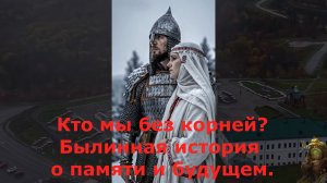 Кто мы без корней? Былинная история о памяти и будущем.