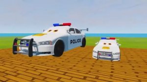 Мультики для детей и малышей про полицейские машинки из beamNG drive . Машинки спускаются по горкам