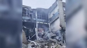 Кадры уничтоженного завода «Аналитприбор» в Киеве