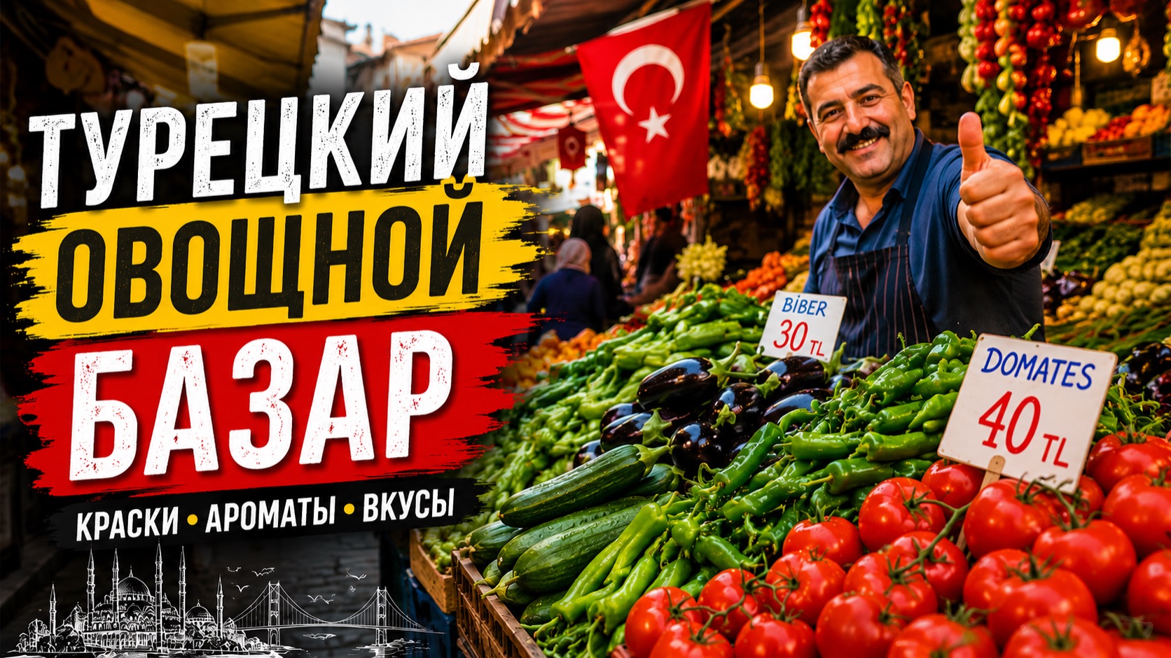 🍉 Не поверила своим глазам! 2 арбуза за 50 лир и 2 дыни за 50 лир! смотреть онлайн