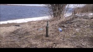 испытываю рогатку на пробиваемость о стекло часть 17