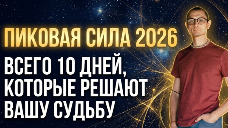 Пиковая Сила 2026 Всего 10 дней, которые решают Вашу судьбу