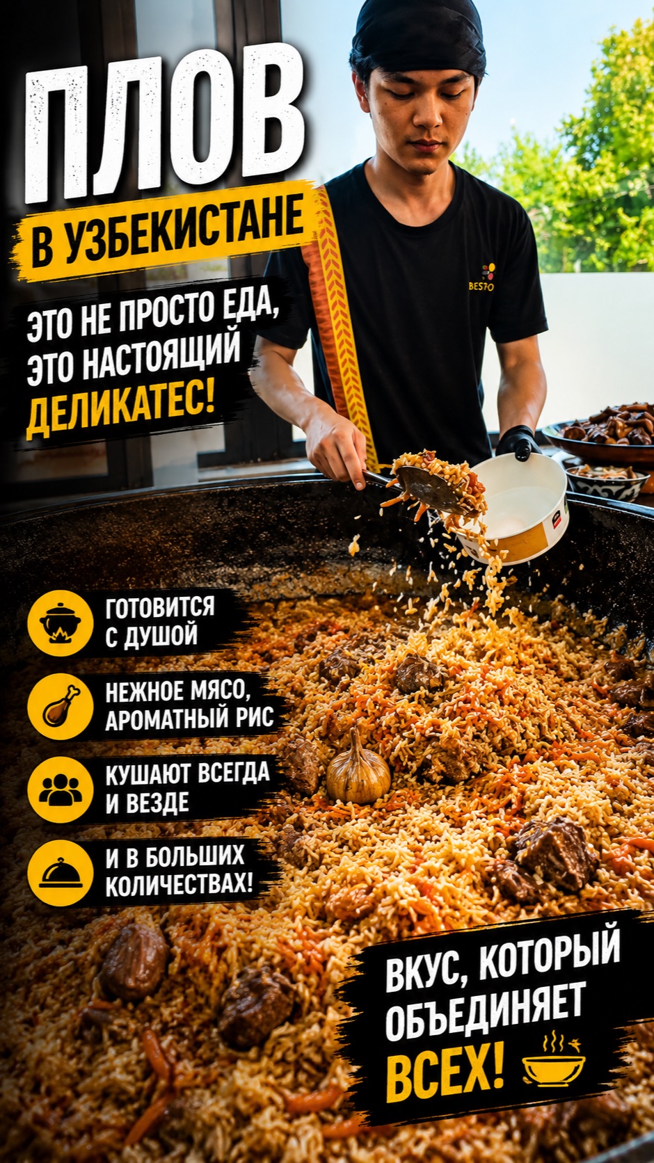 Плов в Узбекистане — больше чем просто еда 🍚🔥