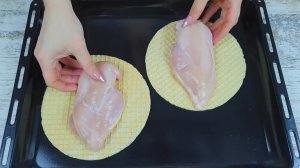 Такой закусочный ТОРТ и на праздничный стол поставить не стыдно Закуска из вафли и куриной грудки