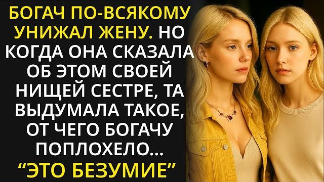 Истории из жизни| Богач унижал свою жену. Тогда её сестра-близнец |Аудио рассказы|Жизненные истории