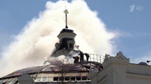 Съемочная группа Первого канала побывала внутри панорамы «Оборона Севастополя».
