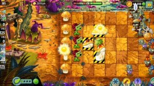 Супер сложный квест юрское болото! Растения против зомби. Plants vs zombies.