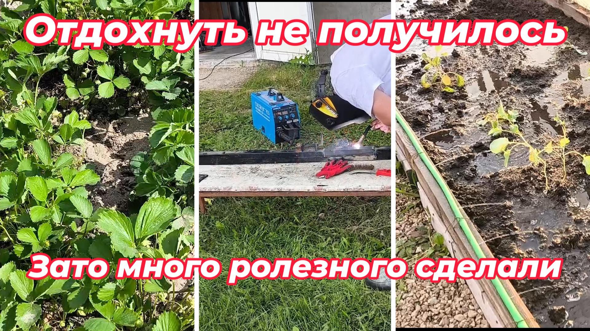 Отдохнуть не получилось! Зато много полезного сделали!#домвдеревне#частныедома#садиогород