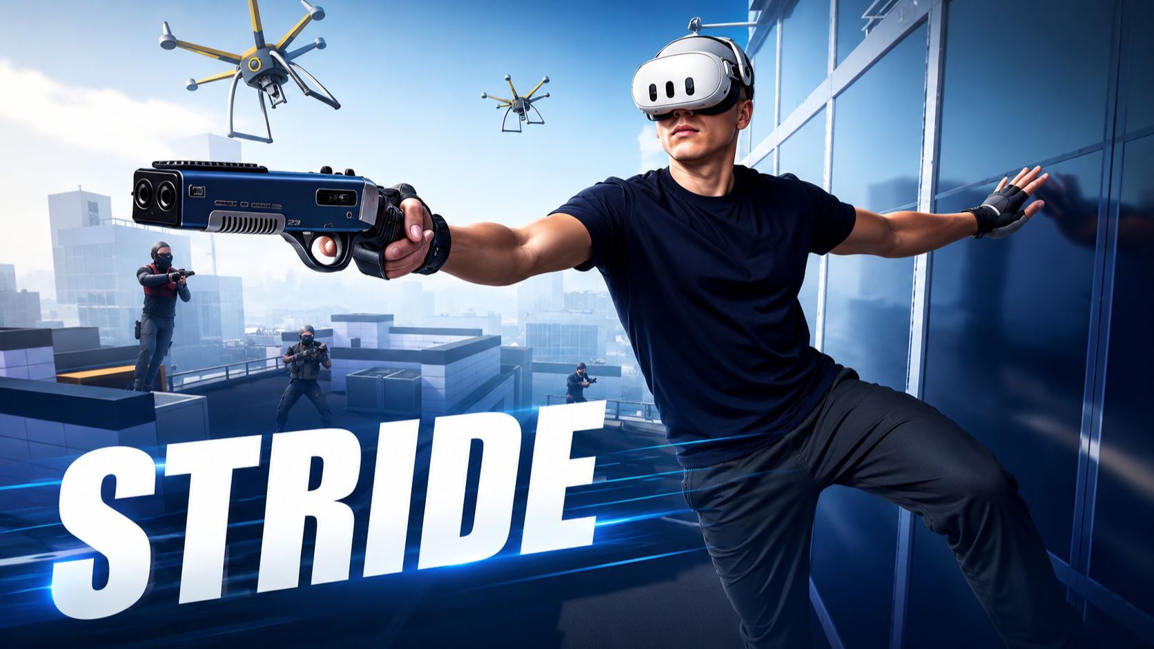 ЛУЧШАЯ VR ИГРА ПРО ПАРКУР | STRIDE VR смотреть онлайн