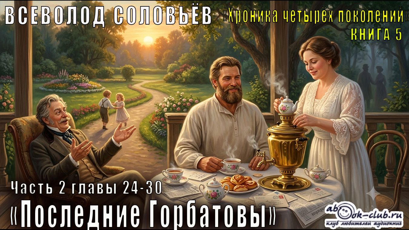 Всеволод Соловьёв "Хроника четырёх поколений" кн. 5 "Последние Горбатовы" часть 2, главы 24–30