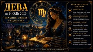 Дева на июль 2026 — Бережные советы и подсказки