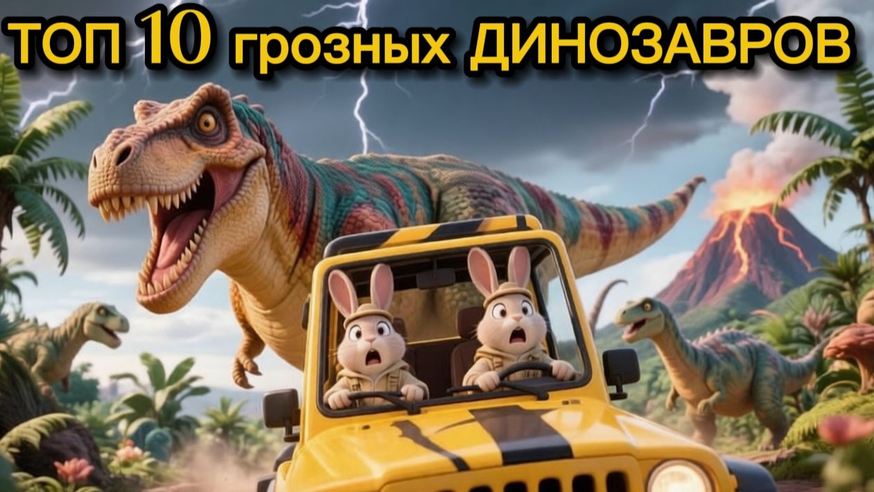 ТОП-10 ДИНОЗАВРОВ, которых все боялись! 🦖 Мультики про динозавров для детей⭐