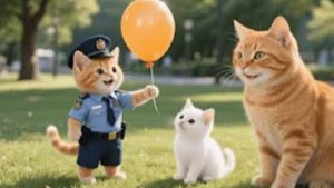 GINGER'S DAILY MEOW - ДЕНЬ РЫЖЕГО КОТЁНКА В РОЛИ НАЧИНАЮЩЕГО ПОЛИЦЕЙСКОГО🐱👮