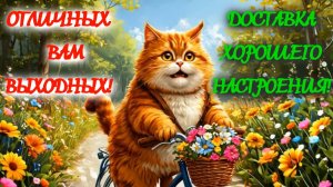 Отличных выходных! Красивая видео открытка с пожеланиями.