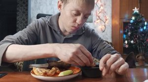 Мукбанг// Запечёная Картошка И Говяжье Рёбра