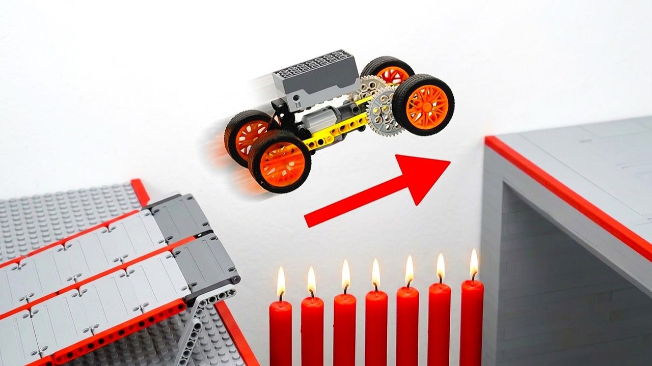 LEGO Jump Challenge# скорость над огнем и препятствиями #Умное Лего смотреть онлайн