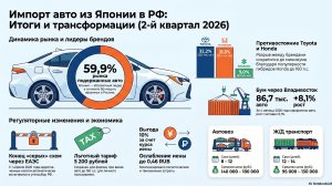 Импорт авто из Японии в РФ 2026