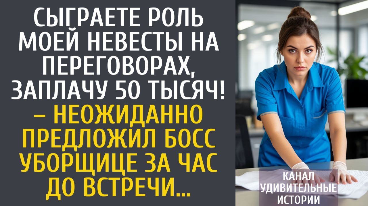 Истории из жизни Сыграете роль моей невесты на переговорах, заплачу 50 тысяч! – неожиданно предложил смотреть онлайн