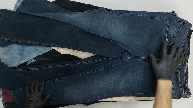 Брюки хлопок (слаксы), джинсы мужские  секонд оптом 3 пак