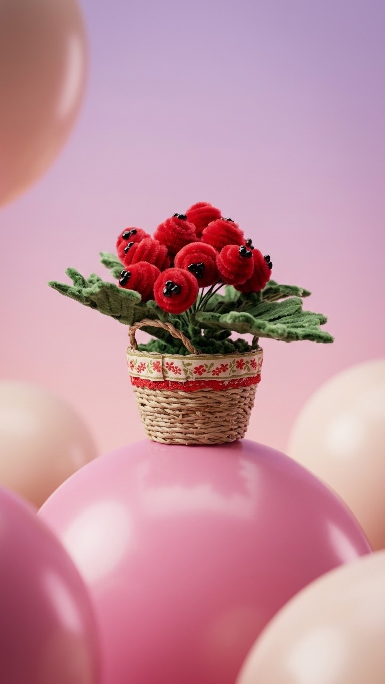 Милые ягодки из пушистой проволоки 🍒